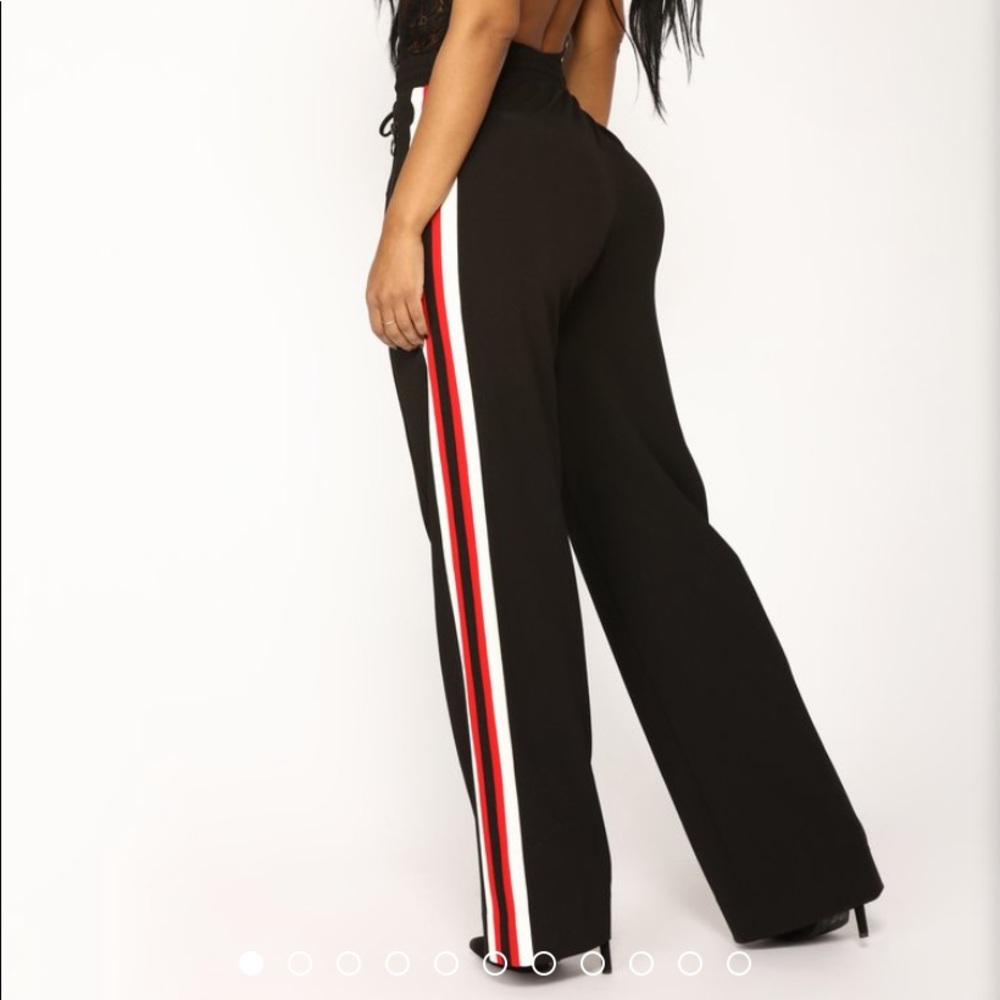 Striped Black Pants